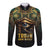 Egypt Eye of Horus Long Sleeve Button Shirt Truth Know Thyself