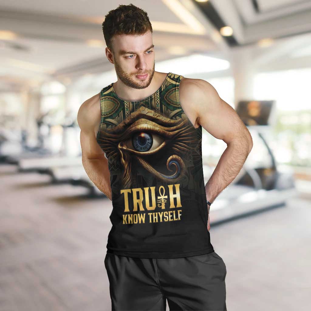 Egypt Eye of Horus Men Tank Top Truth Know Thyself