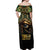 Egypt Eye of Horus Off Shoulder Maxi Dress Truth Know Thyself