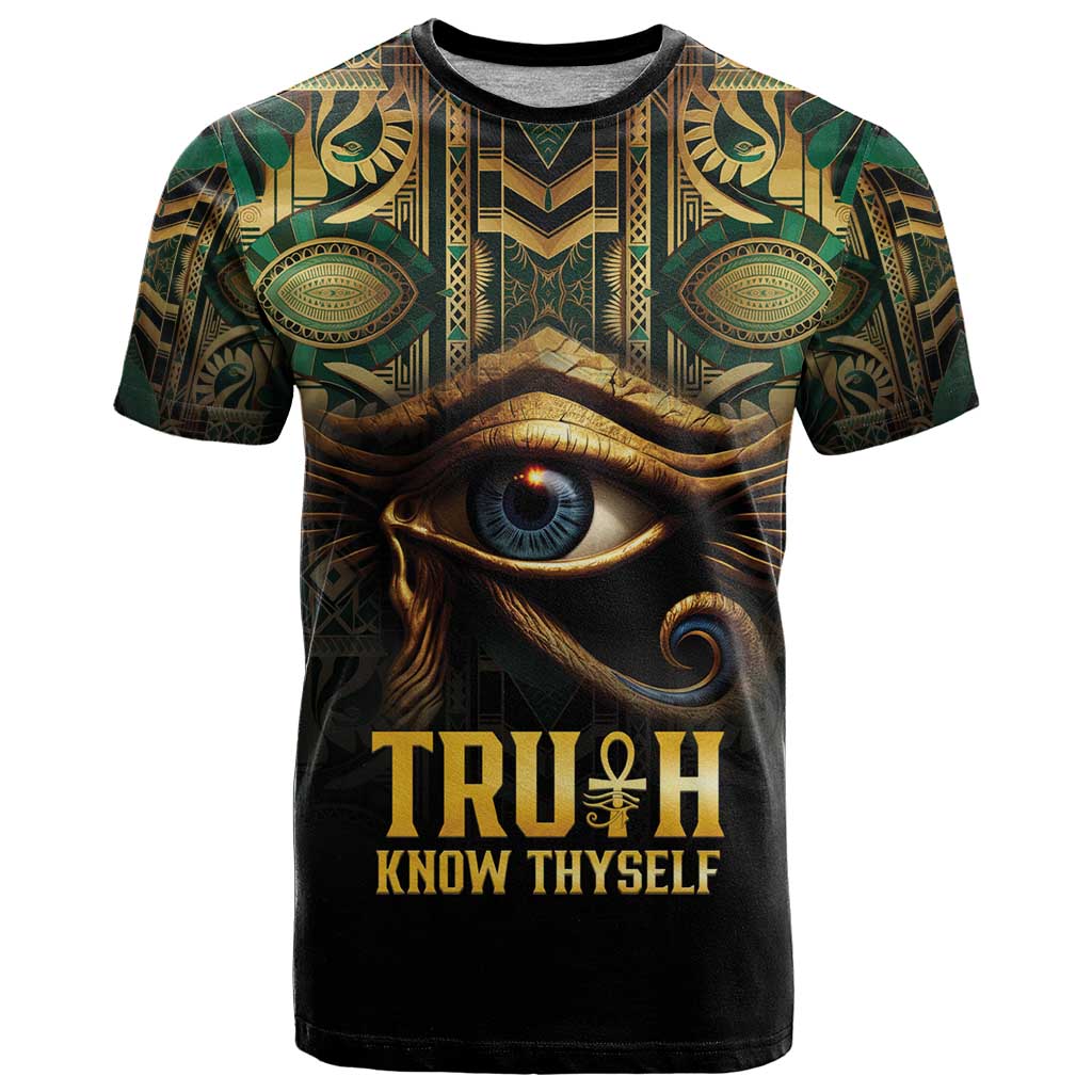 Egypt Eye of Horus T Shirt Truth Know Thyself