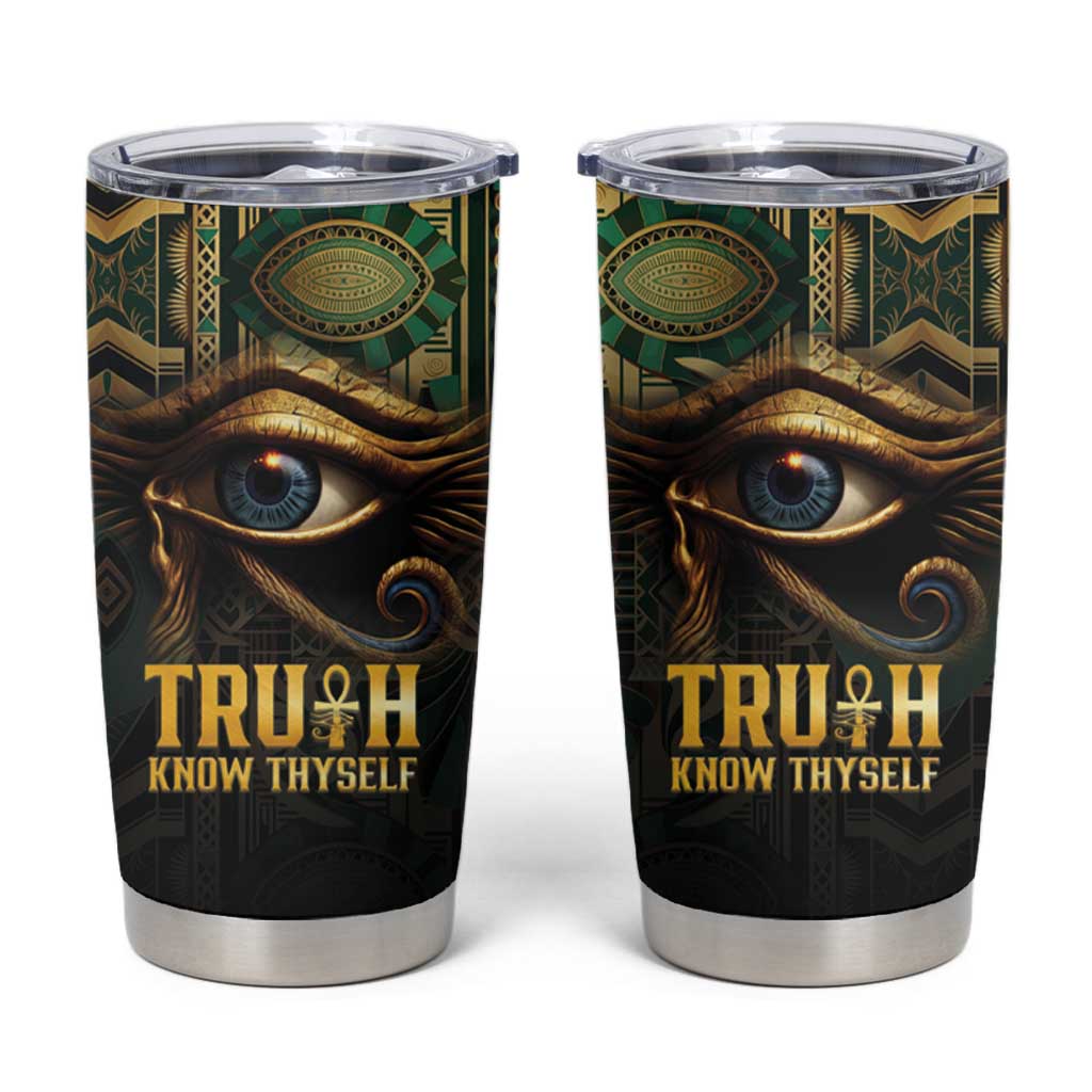 Egypt Eye of Horus Tumbler Cup Truth Know Thyself