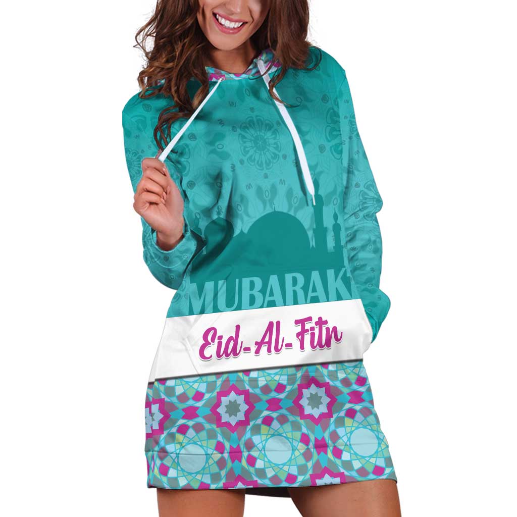 Personalised Eid Mubarak Hoodie Dress Eid al-Fitr