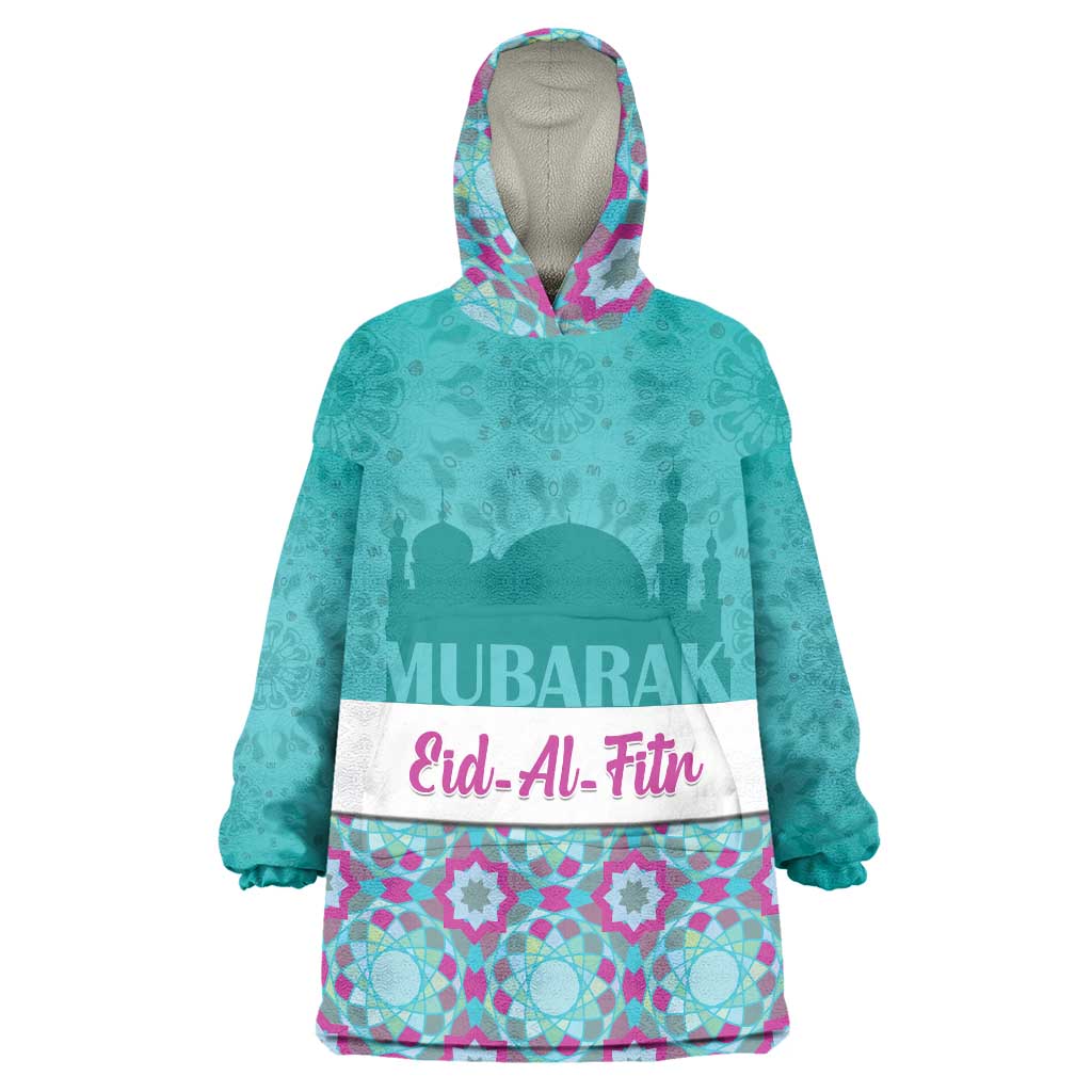 Personalised Eid Mubarak Wearable Blanket Hoodie Eid al-Fitr