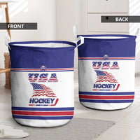 USA Ice Hockey Laundry Basket Old Glory On Ice