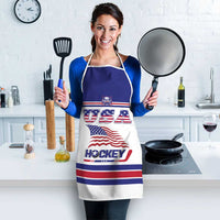USA Ice Hockey Apron Old Glory On Ice