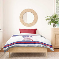 USA Ice Hockey Bedding Set Old Glory On Ice