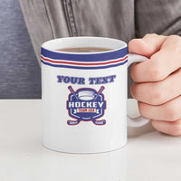 Custom USA Ice Hockey Ceramic Mug Old Glory On Ice