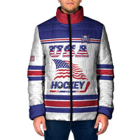 Custom USA Ice Hockey Padded Jacket Old Glory On Ice