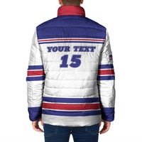 Custom USA Ice Hockey Padded Jacket Old Glory On Ice