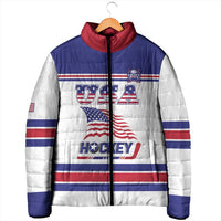 Custom USA Ice Hockey Padded Jacket Old Glory On Ice
