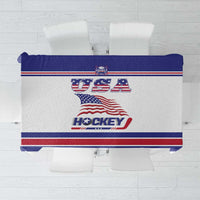 USA Ice Hockey Tablecloth Old Glory On Ice
