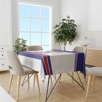 USA Ice Hockey Tablecloth Old Glory On Ice