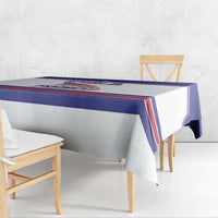 USA Ice Hockey Tablecloth Old Glory On Ice