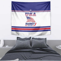 USA Ice Hockey Tapestry Old Glory On Ice