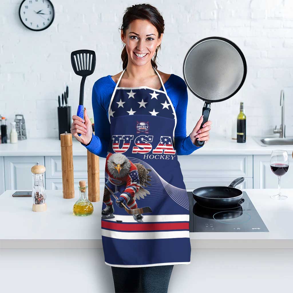 USA Ice Hockey Apron Eagle Mascot