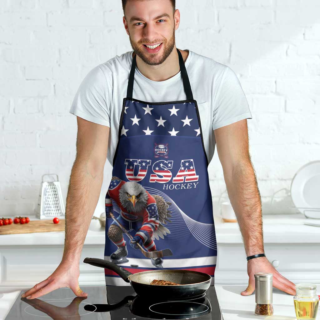 USA Ice Hockey Apron Eagle Mascot