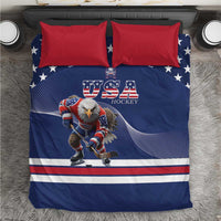 USA Ice Hockey Bedding Set Eagle Mascot