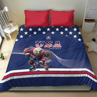 USA Ice Hockey Bedding Set Eagle Mascot