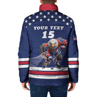 Custom USA Ice Hockey Padded Jacket Eagle Mascot