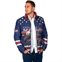 Custom USA Ice Hockey Padded Jacket Eagle Mascot