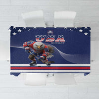 USA Ice Hockey Tablecloth Eagle Mascot