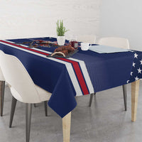 USA Ice Hockey Tablecloth Eagle Mascot