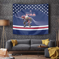 USA Ice Hockey Tapestry Eagle Mascot