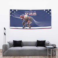 USA Ice Hockey Tapestry Eagle Mascot