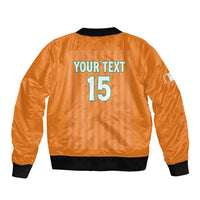 Custom Ivory Coast Football Bomber Jacket Come On Elephants