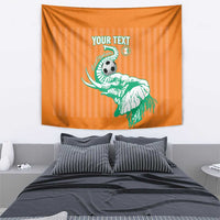 Custom Ivory Coast Football Tapestry Come On Elephants