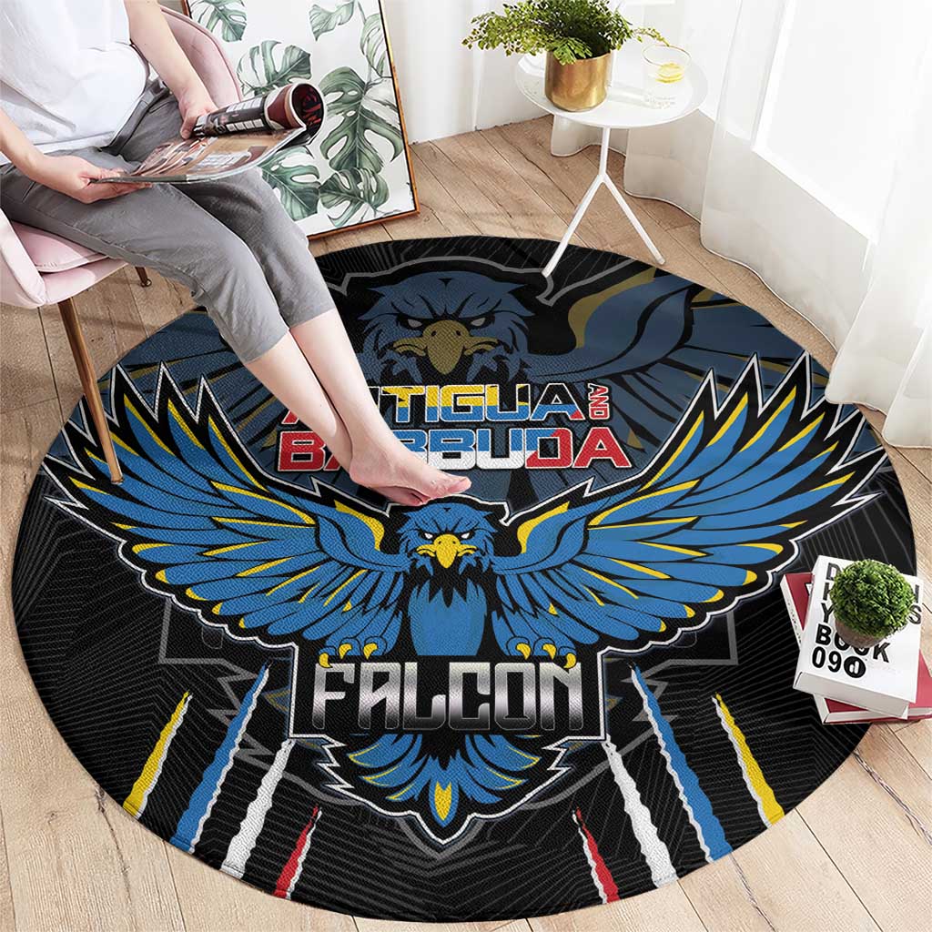Antigua and Barbuda Cricket Round Carpet Come On Falcons