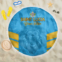 Custom Saint Lucia Cricket Beach Blanket Go Beinspired