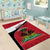 Personalized Haiti Area Rug Flag 1964 Coat Of Arms - Polynesian Style - Wonder Print Shop