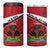 Personalized Haiti 4 in 1 Can Cooler Tumbler Flag 1964 Coat Of Arms - Polynesian Style