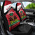 Personalized Haiti Car Seat Cover Flag 1964 Coat Of Arms - Polynesian Style