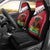 Personalized Haiti Car Seat Cover Flag 1964 Coat Of Arms - Polynesian Style