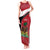 Personalized Haiti Tank Maxi Dress Flag 1964 Coat Of Arms - Polynesian Style - Wonder Print Shop