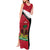 Personalized Haiti Tank Maxi Dress Flag 1964 Coat Of Arms - Polynesian Style - Wonder Print Shop