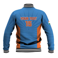 Custom India Cricket Baseball Jacket Go Champions - Wonder Print Shop