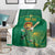 Custom South Africa Cricket Blanket Lion Mascot With Protea