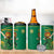 Custom South Africa Proteas Cricket 4 in 1 Can Cooler Tumbler Lion Mascot With Protea - Wonder Print Shop