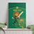 Custom South Africa Cricket Canvas Wall Art Lion Mascot With Protea - Wonder Print Shop