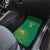 Custom South Africa Cricket Car Mats Lion Mascot With Protea - Wonder Print Shop