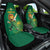 Custom South Africa Cricket Car Seat Cover Lion Mascot With Protea - Wonder Print Shop