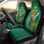 Custom South Africa Cricket Car Seat Cover Lion Mascot With Protea - Wonder Print Shop