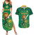 Custom South Africa Cricket Couples Matching Summer Maxi Dress and Hawaiian Shirt Lion Mascot With Protea - Wonder Print Shop