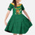 Custom South Africa Cricket Family Matching Mermaid Dress and Hawaiian Shirt Lion Mascot With Protea - Wonder Print Shop