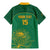 Custom South Africa Cricket Family Matching Mermaid Dress and Hawaiian Shirt Lion Mascot With Protea - Wonder Print Shop