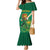 Custom South Africa Cricket Family Matching Mermaid Dress and Hawaiian Shirt Lion Mascot With Protea - Wonder Print Shop