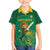 Custom South Africa Cricket Family Matching Off The Shoulder Long Sleeve Dress and Hawaiian Shirt Lion Mascot With Protea - Wonder Print Shop